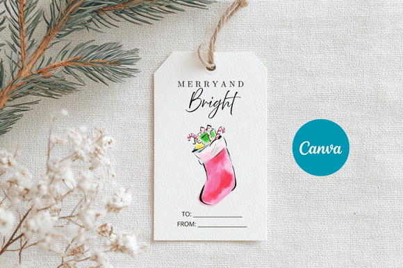 Download Merry Christmas Gift Tag Template - Premium Resources