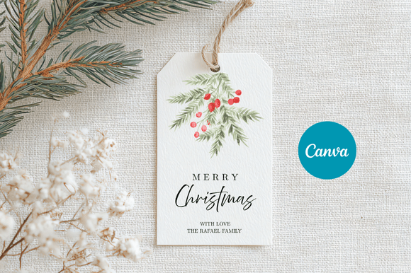 Download Merry Christmas Gift Tag Template - Premium Bundle