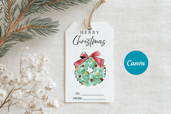 Download Merry Christmas Gift Tag Template - Premium Resources